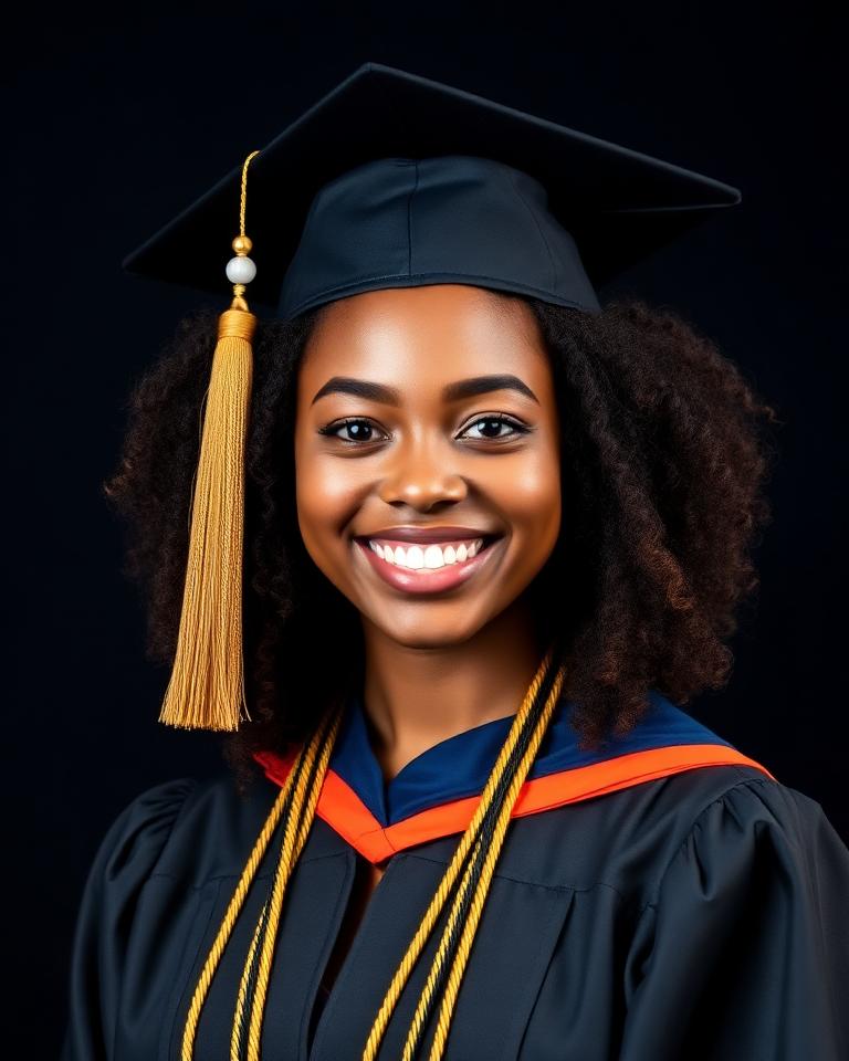 Graduation portrait of Mandla Singh