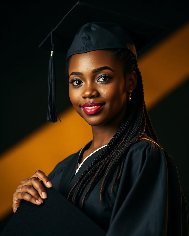 Graduation portrait of Nontokozo Maharaj